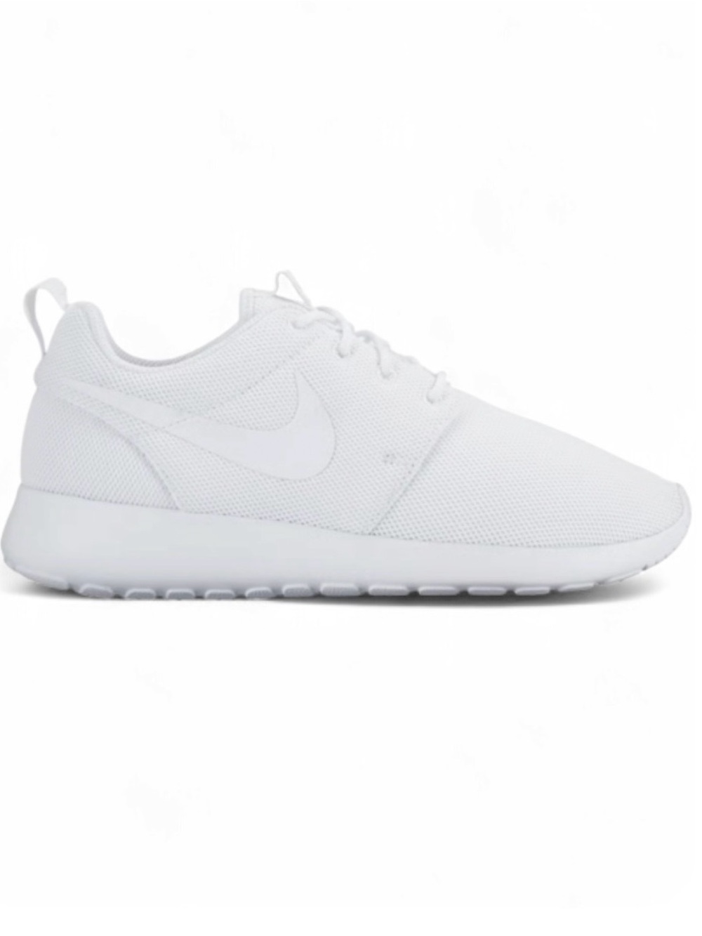 Nike Roshe One Women’s All-White Lightweight Mesh Runners